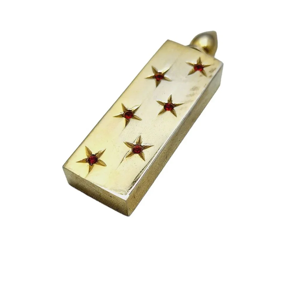 Vintage Signed Petite by Cotter Rhinestone Perfume Bottle (A818) - Picture 3 of 7